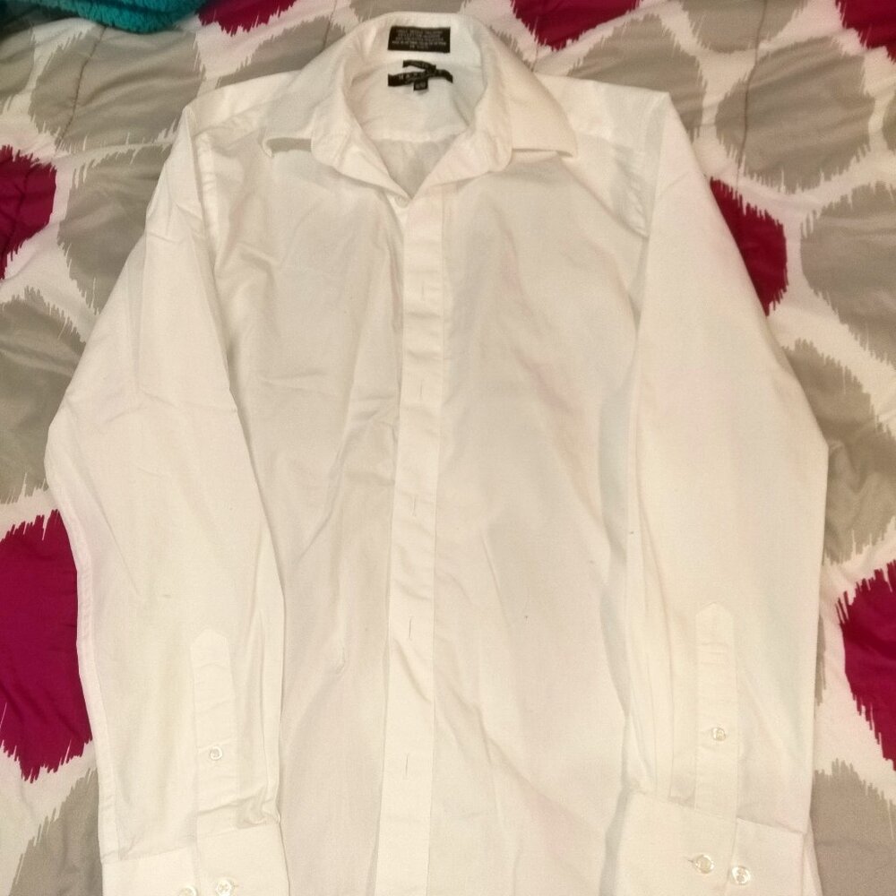 Marquis Signture Men's Button Down White Dress Shirt
